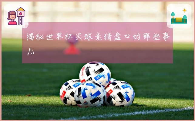 揭秘世界杯买球竞猜盘口的那些事儿